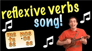 Reflexive Verbs Made Easy With a Song Spanish Lesson [upl. by Helyn278]