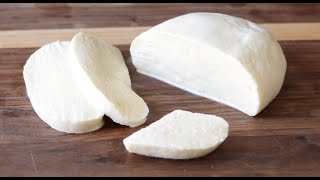 How to Make Mozzarella Cheese 2 Ingredients Without Rennet  Homemade Cheese Recipe [upl. by Rogerg]