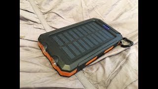 Solar recharging power bank Lights USB phone charger [upl. by Haliled]