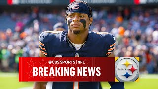 Bears TRADE Justin Fields to Steelers  CBS Sports [upl. by Ardnaxila334]