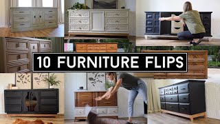 10 Inspiring Furniture Flips Ep 2  Beautiful Furniture Makeovers  Furniture Flips [upl. by Landri613]