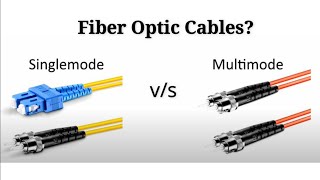 Difference Between Singlemode and Multimode Fiber Optic Cables [upl. by Earized]