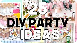 25 DIY Party Ideas for all Ages [upl. by Pimbley]