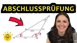 ABSCHLUSSPRÜFUNG Realschule Mathe – Bayern Strahlensatz Sinussatz Winkel [upl. by Nylrehs]