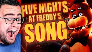 Reacting to FIVE NIGHTS AT FREDDYS SONG FNAF [upl. by Tahpos]