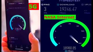 NASA vs 5G  Internet Speed Test [upl. by Ecurb]