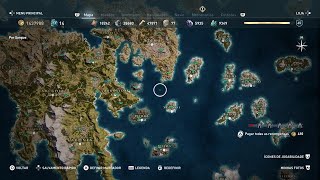 Assassins Creed Odyssey MAPA COMPLETO Desbloqueando 100 [upl. by Aubin308]