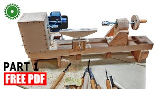 Wooden Lathe Making 1  DIY [upl. by Bellew]