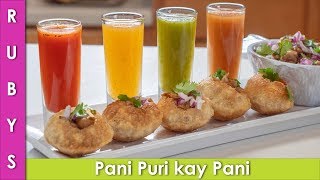 Pani Puri ka Pani aur Cholay Easy Gol Gapay Shots Water Recipe in Urdu Hindi  RKK [upl. by Yenots]