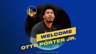 Otto Porter Jrs Introductory Press Conference  Golden State Warriors [upl. by Bogey]