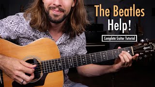 The Beatles quotHelpquot  Easy Guitar Songs Lesson [upl. by Keyser]