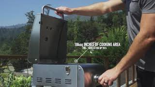 Professional Portable Gas Grill  Cuisinart BBQ [upl. by Ilonka599]