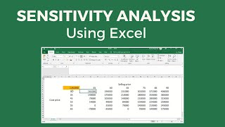 Sensitivity Analysis using MS Excel  Fully Explained [upl. by Isabeau192]