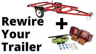 How To REWIRE A Harbor Freight TRAILER [upl. by Torie683]