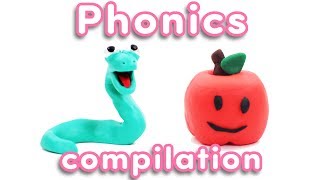 Phonics Vowel COMPILATION  Learn The Alphabet  Vowel Sounds  Pocket Preschool [upl. by Haran46]