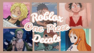 ROBLOX  Bloxburg x Royale High  Aesthetic One Piece Decals Ids [upl. by Remsen]