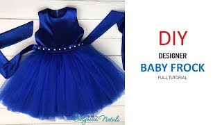 Diy Designer Baby Frock Cutting And Stitching Full Tutorial [upl. by Raymonds]