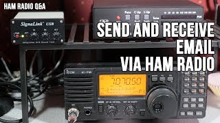 Sending email via HF Winlink Winmor Protocol Demo  Ham Radio QampA [upl. by Alveta189]