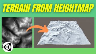 Create Terrain from a Heightmap Unity Tutorial [upl. by Jerad]