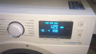 Fonction Lave linge ecobubble [upl. by Atinad]