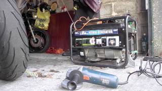 Reenergising a Generator with an Angle Grinder [upl. by Naejamron]