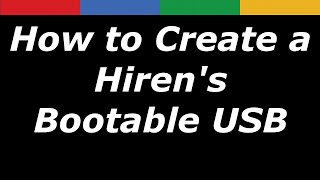 How to Create a Hirens Bootable USB Step by Step [upl. by Olram]