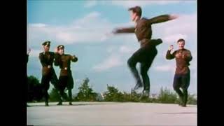 Russian Soldiers Dancing to Moskau English Version [upl. by Dulce278]