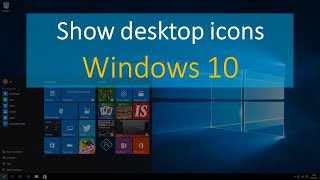 How to show desktop icons in windows 10 [upl. by Luas]