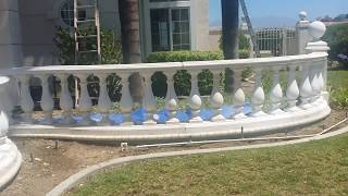 RESTORINGREPAIRING BALUSTRADES AND BALUSTERS MADE OF CONCRETE [upl. by Ttnerb]