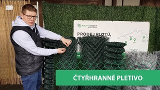 Čtyřhranné pletivo  poplastované PVC  Zn pozinkované Zn [upl. by Martynne]