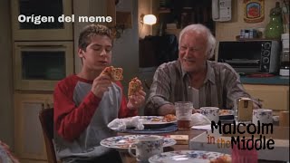 quotMíralo comer cómo un animalquot Origen Meme Malcolm In The Middle  Escena Completa [upl. by Nylannej]