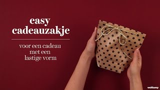 Wehkamp  How to easy cadeauzakje [upl. by Dnaloy]