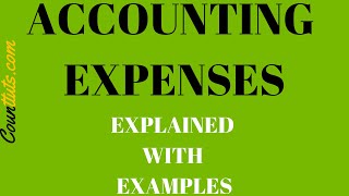 Accounting Expenses  Explained with Examples [upl. by Ervin476]