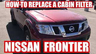 HOW TO REPLACE A NISSAN FRONTIER CABIN FILTER [upl. by Cacie]