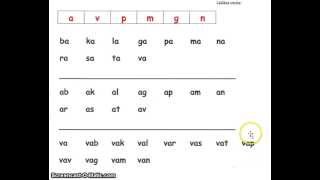 Sfi AB Träna läsa  A V P M G N [upl. by Mccourt]