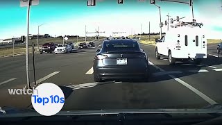 Top 10 Tesla Autopilot Saves [upl. by Itch]