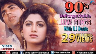 90S Unforgettable Hits  Romantic Love Songs With JHANKAR BEATS  Video Jukebox  Hindi Songs [upl. by Akinhoj]