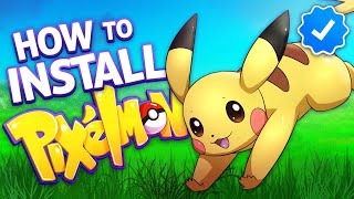 HOW TO INSTALL PIXELMON UPDATED 2022  Minecraft POKEMON Mod 836 [upl. by Anaylil]