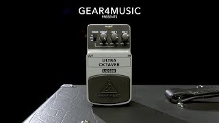 Behringer UO300 Ultra Octaver Pedal  Gear4music demo [upl. by Anesor]