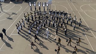 CCHS MARCHING BAND  CYRUS THE GREAT Overhead View [upl. by Arekahs]