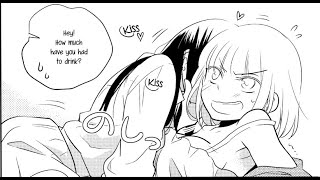 Manga  Yuri  Watch Out for Drunks EP 1  1 END [upl. by Aitsirk]