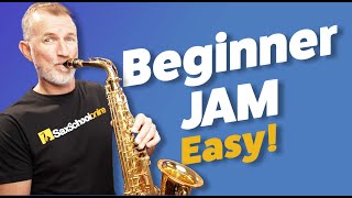 Easy Saxophone Jam for Absolute Beginners [upl. by Gadmann834]