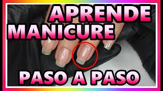 MANICURE PASO a PASO 🙌 para PRINCIPIANTES  TIPS [upl. by Leler572]