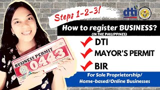 HOW TO REGISTER BUSINESS IN THE PHILIPPINES  SOLE PROPRIETORSHIP HOMEBASEDONLINE BUSINESS [upl. by Yelknirb]