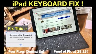 How to Fix the iPad Pro keyboard  4 fixes Working Proof [upl. by Osbourn]