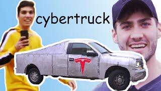 I Made My Own Cybertruck Then Brought It To Tesla [upl. by Wiltz]