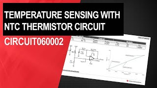 Temperature sensing with NTC thermistor circuit [upl. by Madson617]