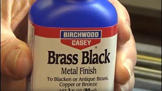 quotBrass Blackquot By Birchwood Casey To Blacken Brass amp Clock Update [upl. by Eittah]