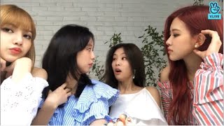 ENG SUB BLACKPINK VLIVE ROSÉ LISA JENNIE AND JISOO [upl. by Symons904]