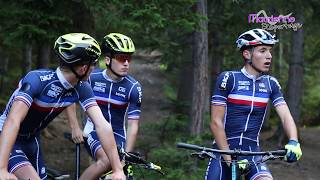 Maurienne Reportage 132  Entrainement Equipe de France junior VTT Cross Country XC [upl. by Tome]